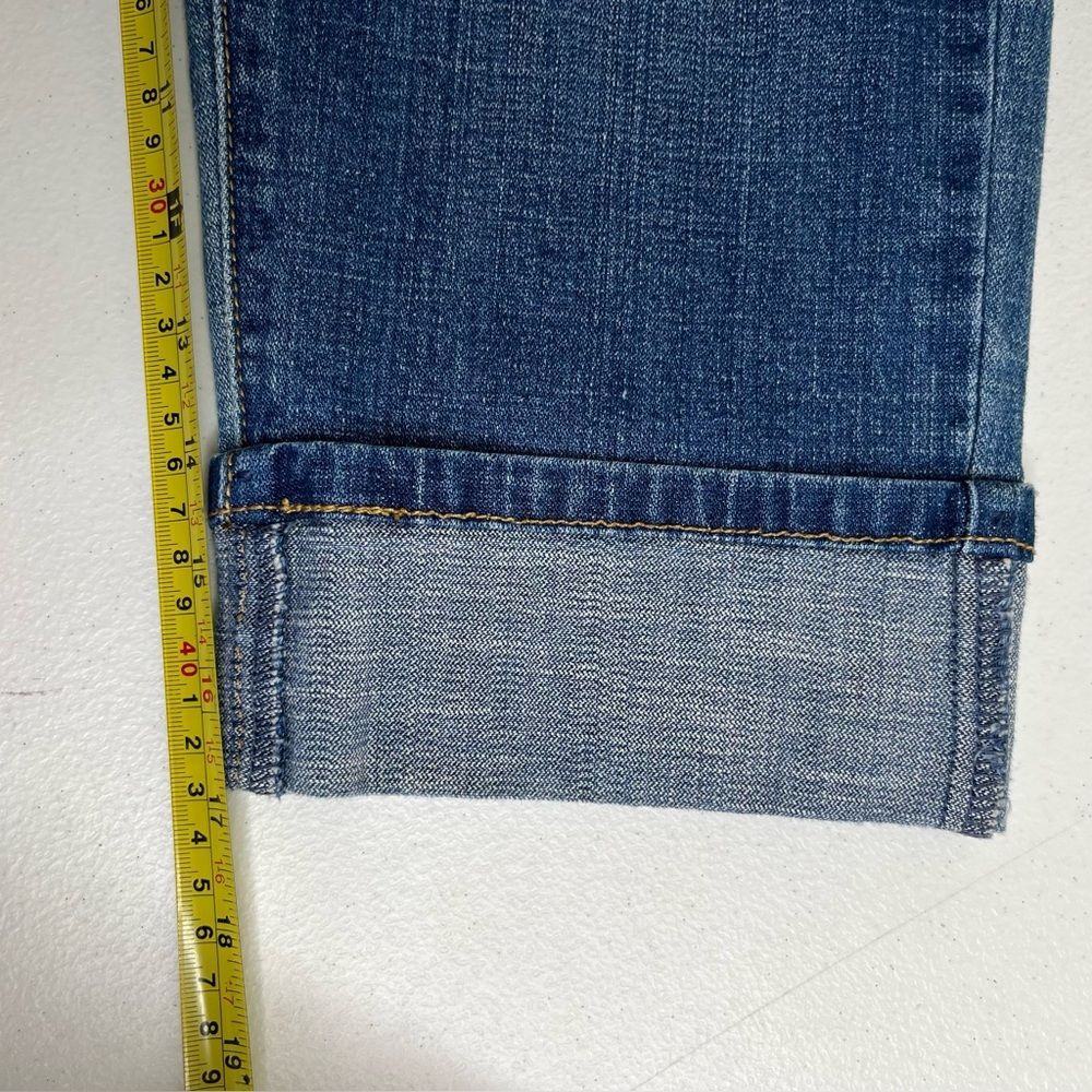 Levis 515 Capri Jeans Blue Denim Mid Rise Sewn Cuff Cotton Spandex Womens Size 4 - Picture 11 of 12